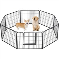 Recinto per Cani Cuccioli Conigli Animali Domestici Pieghevole Rete in Metallo