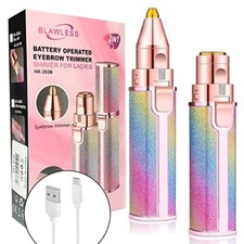 Epilatore donne Peli Viso Ricaricabile-Trimmer Sopracciglia Rasoio Elettrico