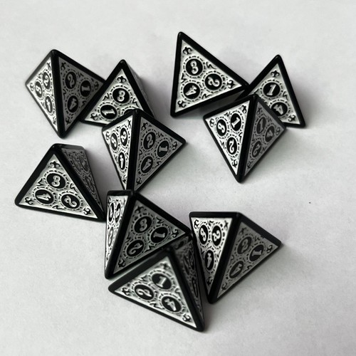 Pezzi dadi acrilici - pezzi, d4