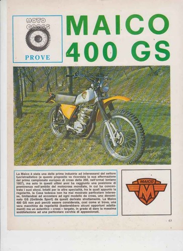 Advertising test moto maico - moto,