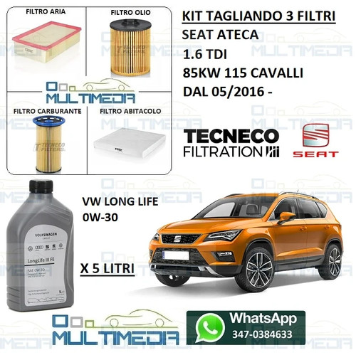 Kit tagliando filtri - 4, e