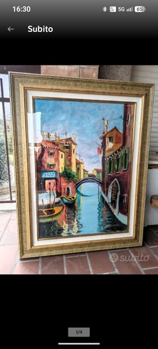 Quadro olio tela scorcio - tela,