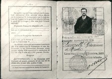 1920 Passaporto Giovanni