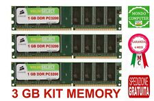 3 GB KIT MEMORIA / RAM DDR1 (3