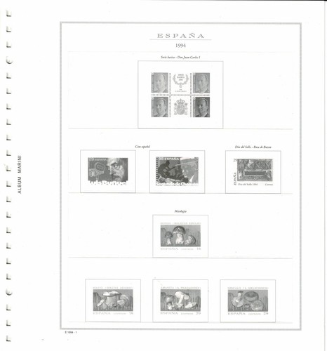 Spagna 1994 fogli marini - fogli,