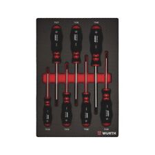 Cacciaviti Torx con Foro Tappetino Carrello Officina Set 7pz - WÜRTH 0965905502