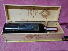 cassa di legno  del vino più bottiglia vuota da 3 lt Brunello Poggio Salvi 2015