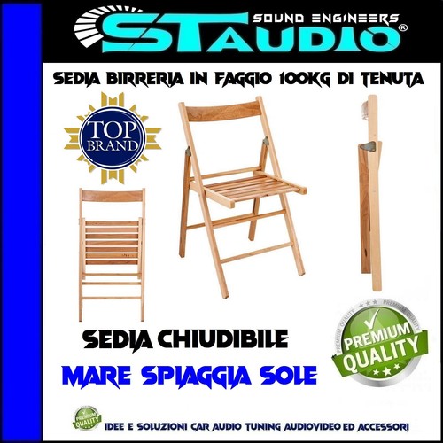 Sedie pieghevole legno - 2,