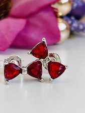 Orecchini Fiocco In Argento Con Cristalli