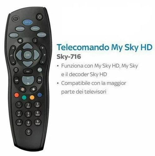 Telecomando decoder sky e - decoder,