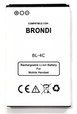 BATTERIA BRONDI PRESIDENT BIGFP800AC BIGFP600AC BIGFP800AA BL-4C 850MaH BIANCA