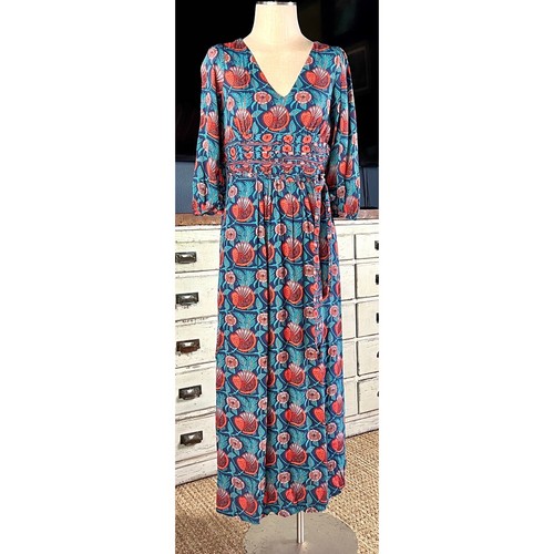 Abito boho maxi conchiglia - , blu