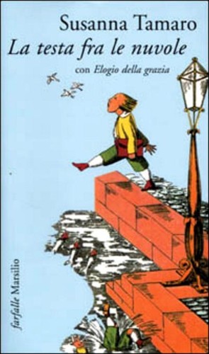Testa tra nuvole con - le,