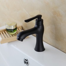 Matte Black Basin Bathroom Faucet Only Cold Faucet Washbasin Spray Spout Tap