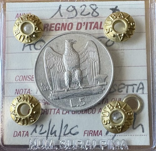 Moneta regno italia lire - moneta,