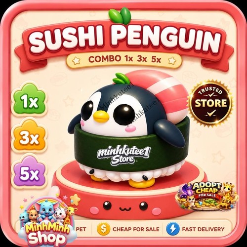 Sushi penguin combo 1x - penguin, 3x