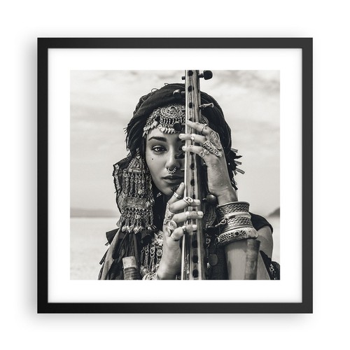 Poster 40x40cm donna etnico - 40x40cm,