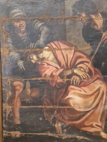 Dipinto olio tela gesù - dipinto, su