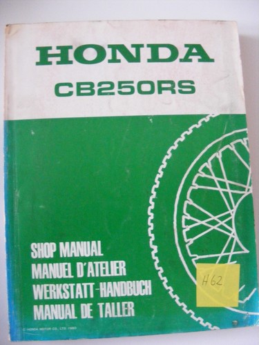 Honda cb250rs manuale officina - cb250rs,