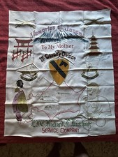 Bandiera Guerra Vietnam- Korea Di Seta Autentica Con Certificato 