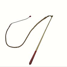 FRUSTA ARTIGIANALE DA TRAINO CALESSE CARROZZA MANICO IN LEGNO LISCIO DA 90/92 CM