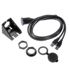 Cavo di prolunga da incasso doppia/2 porte USB 3.0 maschio a femmina per cruscotto auto