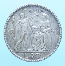 VITTORIO EMANUELE III 20 LIRE