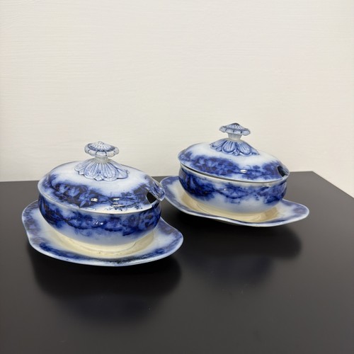 Coppia antiche salsiere in - coppia,