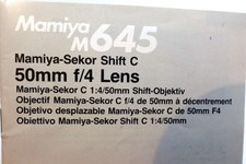Mamiya Sekor 50mm f/4 SHIFT C