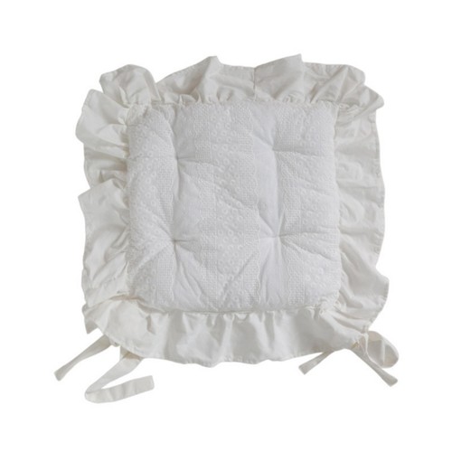 Cuscino trapuntato con volant - trapuntato,