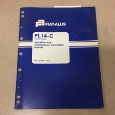 FIAT ALLIS FL14C MANUALE