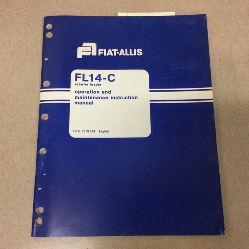Fiat allis fl14c manuale - allis,