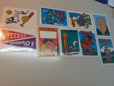 Set 9 figurine THE FABULOUS '80S - STICKER MR DAY EDIZ BLU srl - 1986  PANINARI