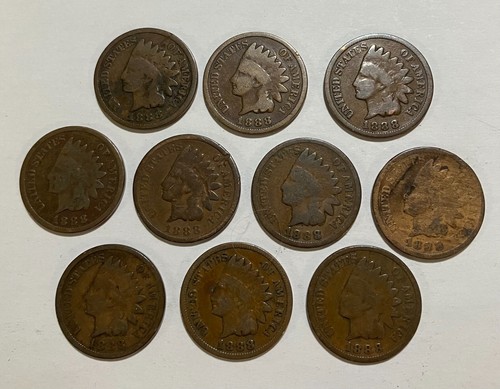1888 indian head one - indian,