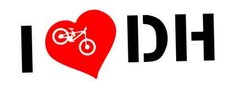 Adesivo I Heart Downhill DH -