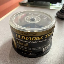 17 dischi dati CD-R Mobile Fidelity Sound Lab Ultradisc oro 24 kt inutilizzati