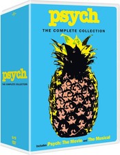 Psych: The Complete Series Stagione 1 2 3 4 5 6 7 8 (DVD, 2018, Set 32 dischi)