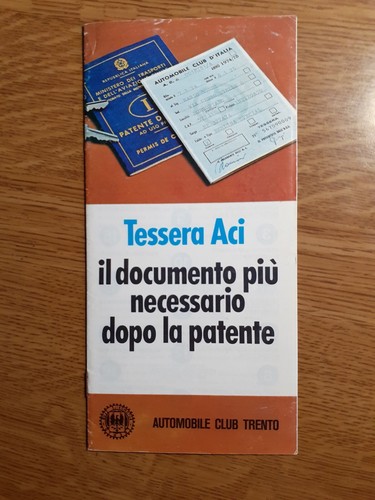 Aci trento vintage 1974 - trento,