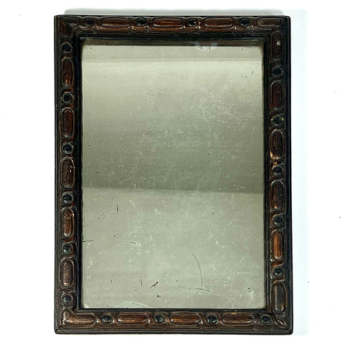 Specchio antico con cornice - , in