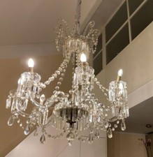 lampadario di cristallo di Boemia stile Maria Teresa