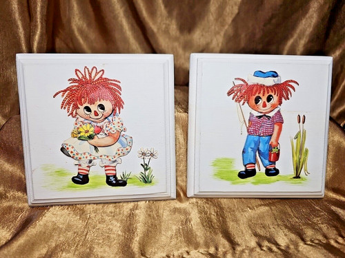 Vintage raggedy ann - andy, 3-d