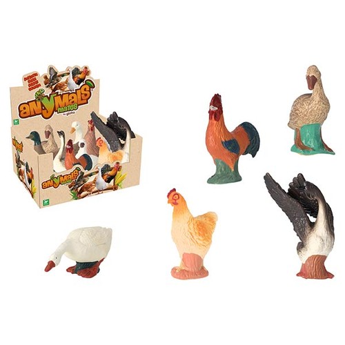 Animali sof cortile - animali, 18x19cm