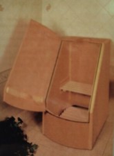 Cabina sauna monoposto in compensato marino