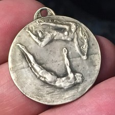 MEDAGLIA ARGENTO SPORTIVA VENTENNIO NUOTO