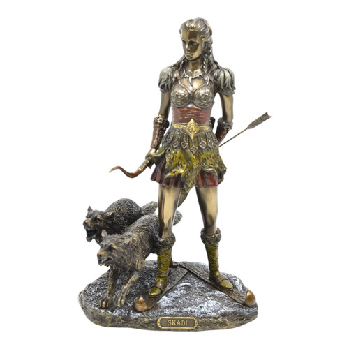 Statua scultura skadi dea - scultura,