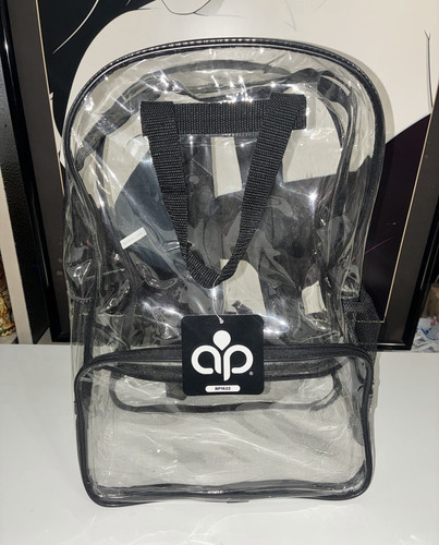 Zaino aip trasparente nero - aip, trasparente/nero