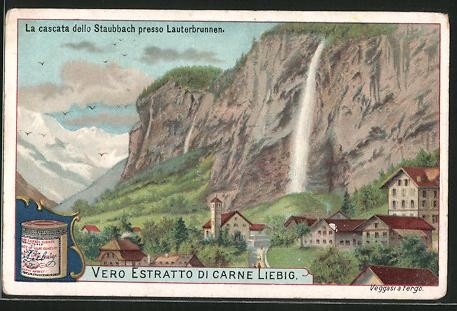 Figurina liebig cascata - liebig,, la