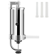 Insaccatrice Manuale Verticale per Salsiccia Morsetto Tavolo Acciaio Inox 3L, Ma