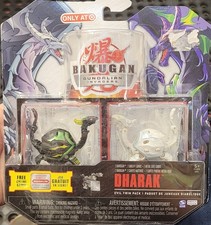 Bakugan Gundalian Invaders Dharak Evil Twin 2-Pack 2010 NUOVO bersaglio raro sigillato