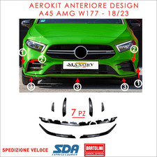 Aerokit completo Lip Lama Spoiler Anteriore Mercedes Classe A W177 Premium AMG